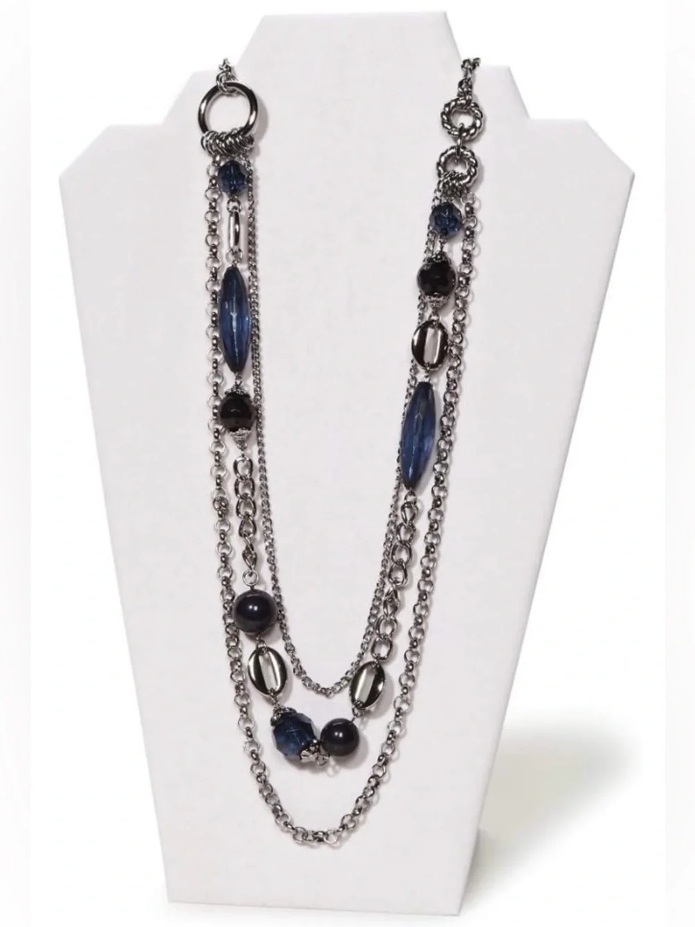 Darice White Velvet Jewelry Necklace Easel Display Stand, 12.5”,NWT